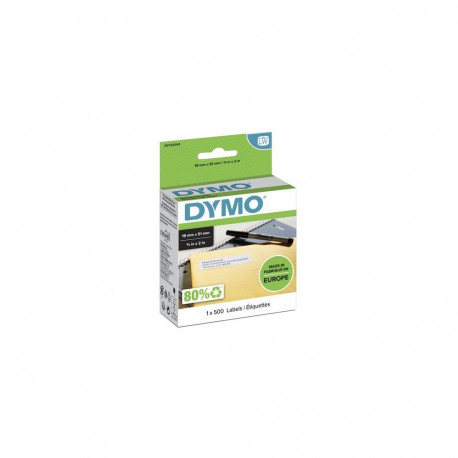 DYMO Authentic LabelWriter Small Multi-Purpose Labels | 19 mm x 51 mm | Self-Adhesive | Roll of 500 