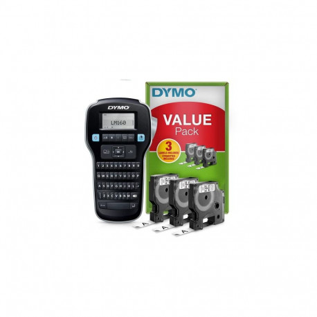 DYMO LabelManager 160 Label Maker Starter Kit with 3 rolls of D1 Label Tape | Handheld Label Printer