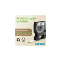 DYMO Rhino Industrial Permanent Polyester Labels | 12 mm x 5.5 m | Black Print on White | Self-Adhes
