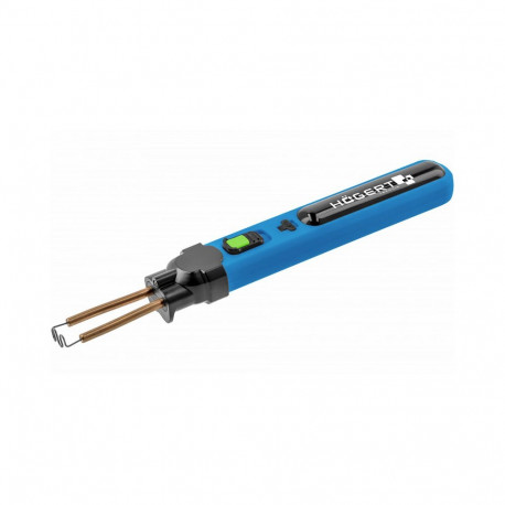 Hogert HT2C081 juhtmeta plastiku keevitusseade, 4V, 2000mAh, 550°C, USB-C, Li-Ion, komplekt koos kla