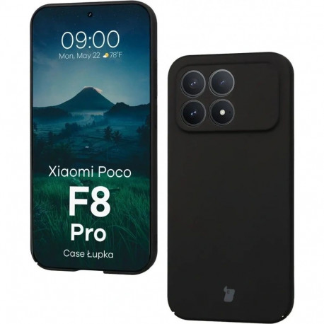 Mobiili tagakaas Bizon Poco F8 Pro, Lupka, must