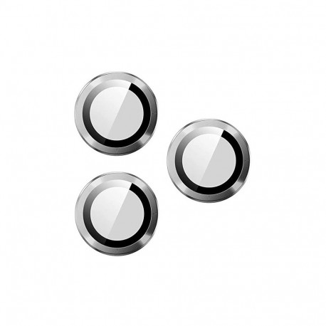 Kaamera kaitseklaas Hoco iPhone 15 Pro/15 Pro Max 3D Eagle, metall, hõbe