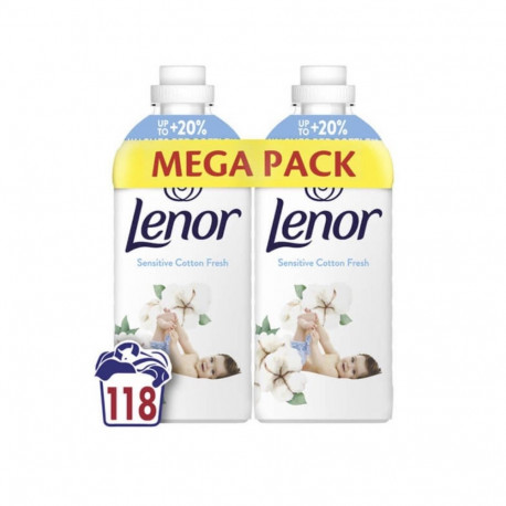 Lenor Sensitive Cotton Fresh Fabric Conditioner 2×1,239l