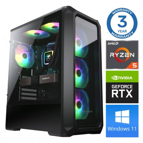 INTOP Ryzen 5 3600 32GB 1TB SSD M.2 NVME+4TB RTX3050 6GB WIN11