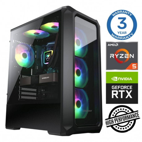 INTOP Ryzen 5 3600 16GB 250SSD M.2 NVME+4TB RTX3050 6GB no-OS