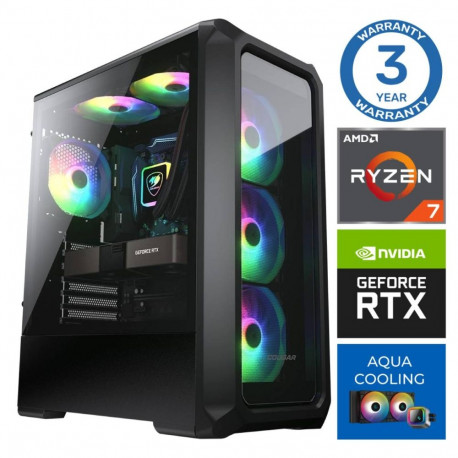 INTOP AQUA Ryzen 7 7700X 32GB DDR5 500SSD M.2 NVME+4TB RTX5060Ti 8GB no-OS