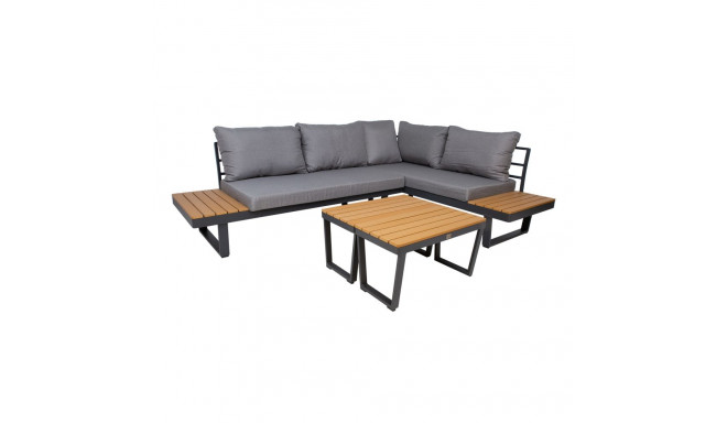 Aiamööblikomplekt MALTA mooduldiivan, 2 lauda