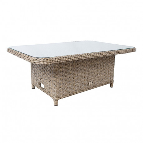 Table PACIFIC 120x80xH46/65cm, grayish beige