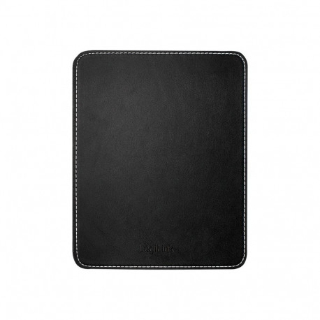 Mousepad in leather design, black