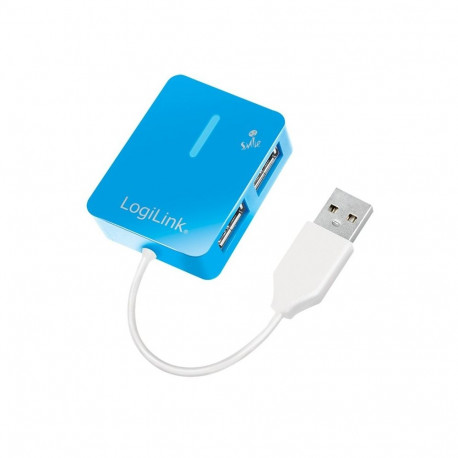 HUB USB 2.0 4-port Smile - blue