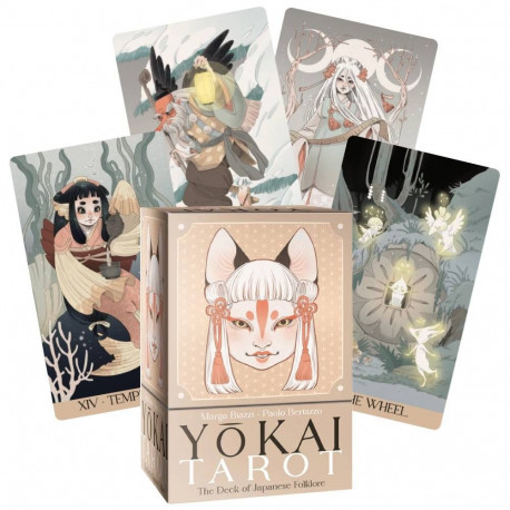 Tarot Card Deck - Yokai Tarot Taro Kortos 78 Cards 12.5x8.0cm Made in Italy