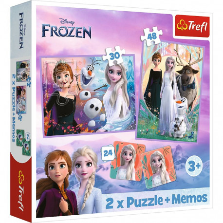 TREFL FROZEN Pusle ja memo komplekt Frozen 2