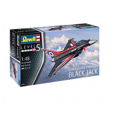 Model plastikust eurofighter black jack 1/48