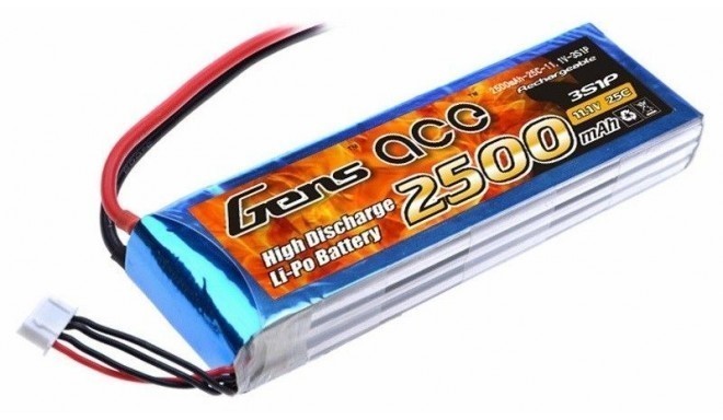 Gens Ace battery 2500mAh 11.1V 25C