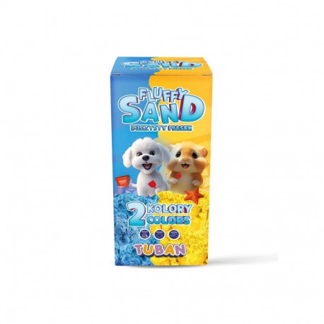 Piasek fluffy - komplekt sinine ja kollane