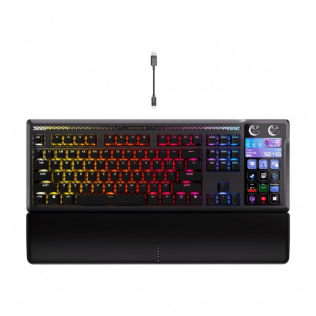CORSAIR GALLEON 100 SD RGB mehaaniline mänguklaviatuur taustvalgustusega RGB LED MLX Pulse must PBT 