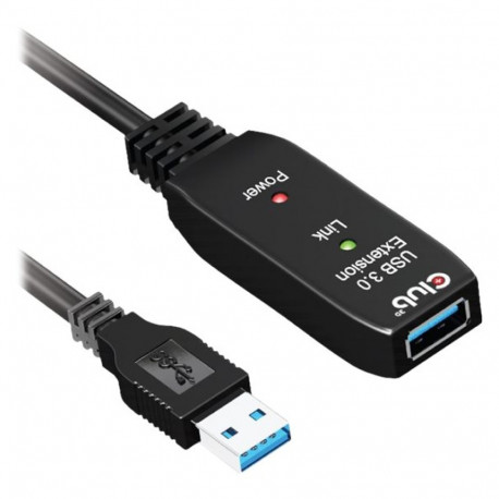 CLUB 3D USB Type A Gen 1 aktiivne kordajakaabel 5 meetrit toetab kuni 5Gbps