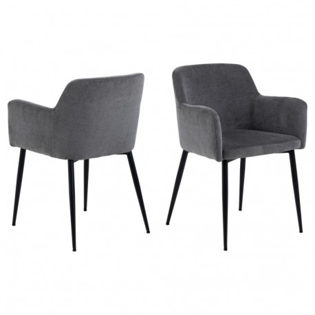 Söögitool KAREN käetoega, tumehall