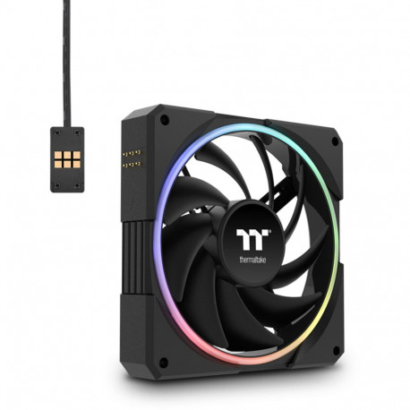Thermaltake TS120 EX mustad RGB ventilaatorid, 3-pakk