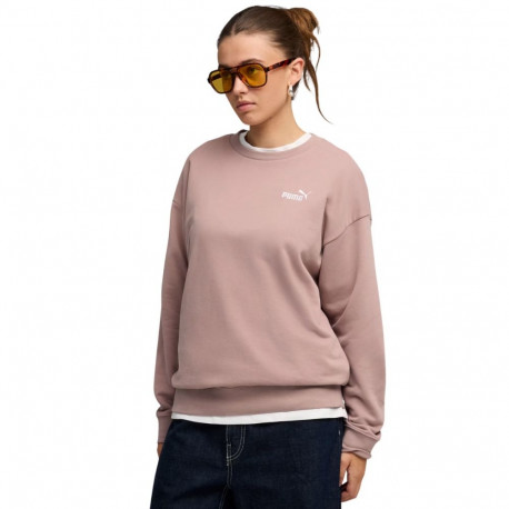 Bluza damska Puma ESS Small No.11 Logo Relaxed Crew różowa 684975 88 L