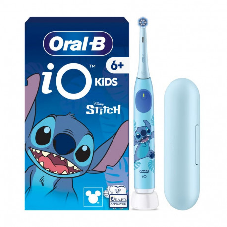Oral-B Electric Toothbrush with Travel Case, 6Y+ | iO Kids Disney Stitch | Rechargeable | For kids |