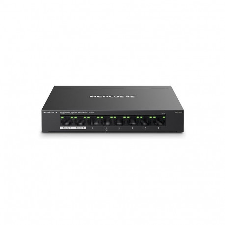 Mercusys võrgulüliti MS108GP, 8-pordiline Gigabit, lauaarvuti, 7-pordiline PoE+
