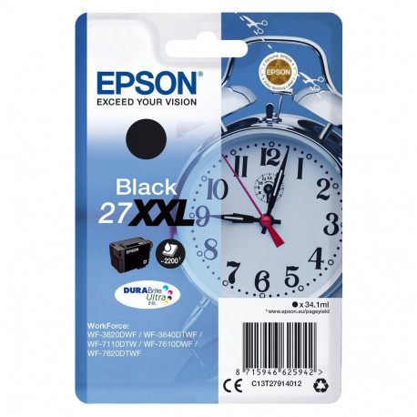 "EPSON Tinte schwarz 34.1ml WF 36xx/7110/76xx, ''27XXL'' RF"