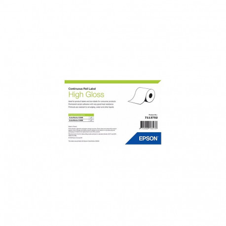 "EPSON High Gloss Label 51mmx33m Continuous Roll"