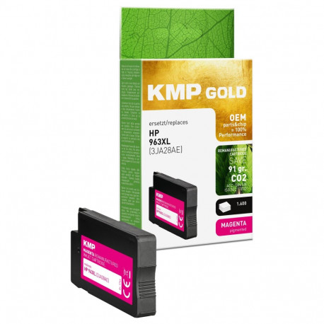 KMP tindikassett magenta, ühildub HP 3JA28AE 963 XL