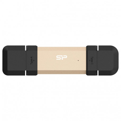 "STICK Silicon Power 500GB USB Stick DS72 Typ A+C 1050/850MB`s Gold"