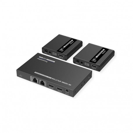 VALUE HDMI jagaja, 3-pordiline, laiendusega (2x) üle TP, kuni 40 m