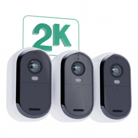 "ARLO ESSENTIAL 2 2K Outdoor Camera 3pack W/3 Solar Panel BNDL"