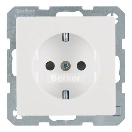 Berker 47236089 SCHUKO-pistikupesa Q.1 polaarvalge, sametine