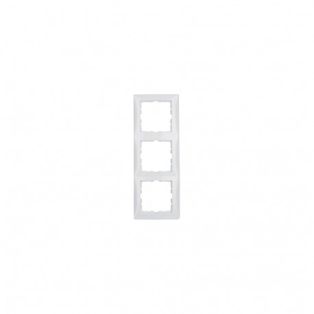 Berker 1013 89 89 3-osaline raam S.1 polaarvalge läikiv