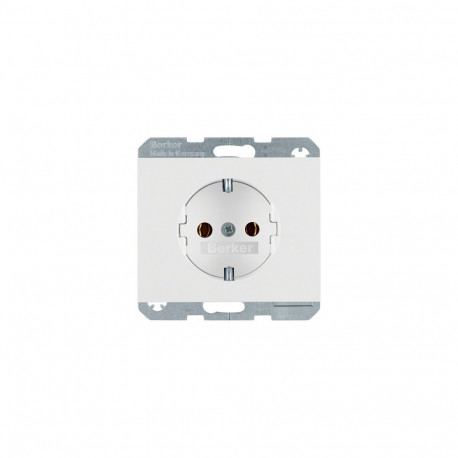Berker 4715 70 09 Schuko pistikupesa 16A K.1 polaarvalge vedruklemmidega