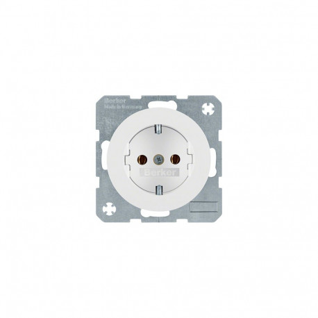 Berker 47432089 SCHUKO pistikupesa R.1/R.3 polaarvalge, läikiv