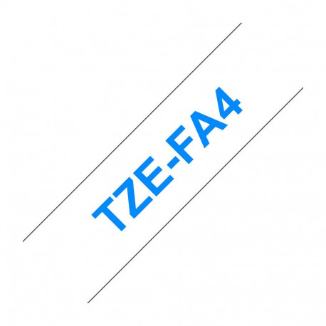 Brother TZe-FA4 sinine valgel triigitav tekstiilteip, 18mm x 3m