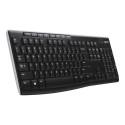 Logitech K270 juhtmevaba klaviatuur, must, USB-vastuvõtjaga, Šveitsi asetus