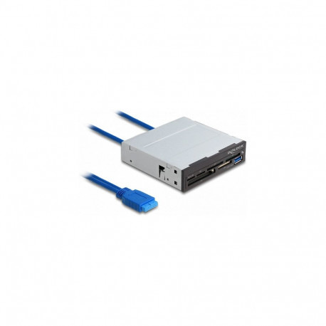 3,5-tolline SuperSpeed USB mälukaardilugeja, 6 pesa + 1 x USB-A pesa