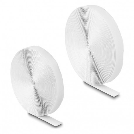 "Klettband selbstklebend mit Haft- und Flauschband L 10 m x B 20 mm weiß"