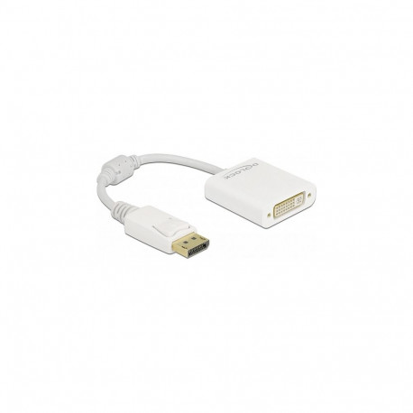 "Delock Adapter DisplayPort 1.1 Stecker zu DVI Buchse Passiv weiß"