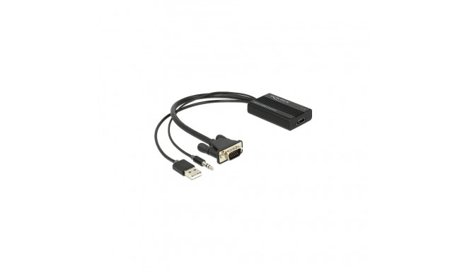 "Delock Adapter VGA, DB-15, USB > HDMI"