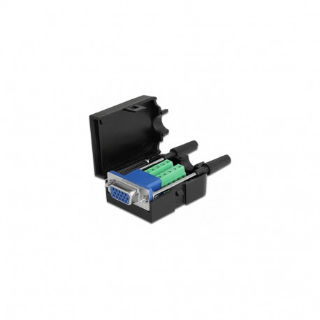 DeLock VGA15 pesa klemmiploki adapter korpusega