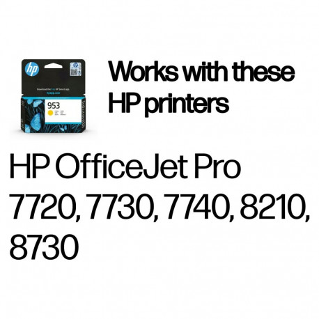 "HP 953 original Ink cartridge F6U14AE BGX Yellow 700 Pages"