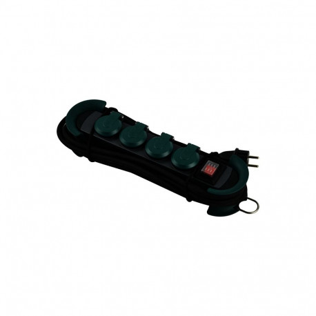 Bachmann Hook 4-kohaline plastist väli-pikendusjuhe lüliti ja klappkaantega IP44 4m