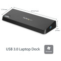 D StarTech USB3 4K sülearvuti dokkimisjaam