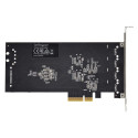 4-pordiline USB-A PCIe kaart 5Gbps