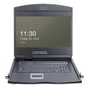 "DIGITUS Modulare Konsole 19""TFT,8-Port KVM&Touchpad,US-Ameri"