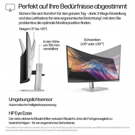 HP Serie 7 Pro 738pu WQHD+ monitor 95,29 cm (37,52-tolline)