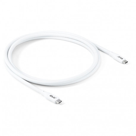 Club3D Lifestyle USB-C kaabel PD 240W 20Gbps 2m valge St/St